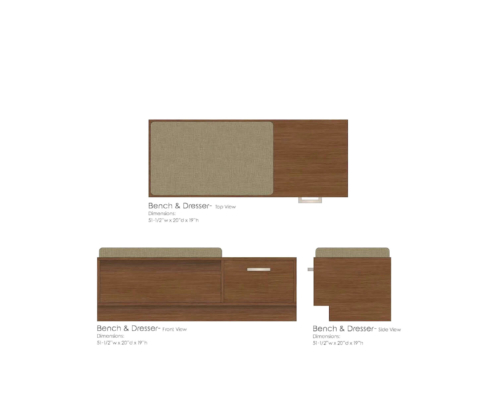 Clair Bench & Dresser